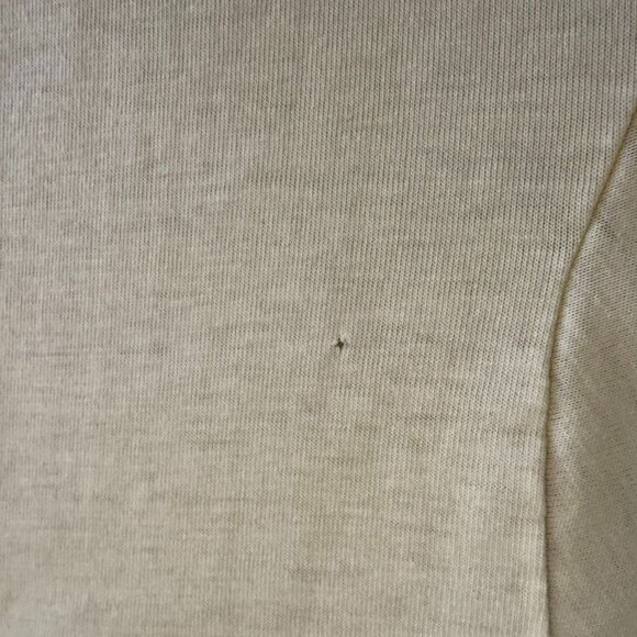 Vintage 80s Men's Disney Mickey Mouse Pale Yellow Polo Shirt, Size Large - Picture 7 of 8